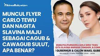 Muncul Flyer Carlo Tewu dan Nagita Slavina Maju Sebagai Cagub & Cawagub Sulut Apa Benar?