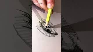 Drawing eyes beautifully  #shorts #art