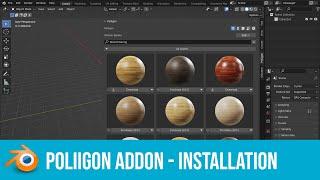 How to install the Poliigon Addon for Blender