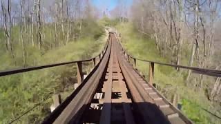 10 Hours Endless Wooden Roller Coaster - Video & Audio 1080HD SlowTV