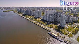 Москва − Нагатинский затон и ЖК Ривер парк поездка на Аквабусе в центр столицы