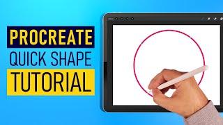Procreate Quick Shape Tutorial - Procreate Tips