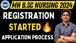 MH B.Sc Nursing CET 2024  Registration Started   ANM & GNM #bscnursing