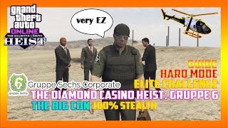 GTA 5 0nline The Diamond Casino Heist Big Con Gruppe 6 Stealth Without Exit Disguise Elite Challenge