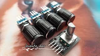 Rotary encoder with push button - Arduino for beginners - with code