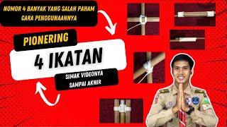 IKATAN PRAMUKA  IKATAN Palang Silang Delapan Canggah  EMPAT Ikatan untuk lomba pionering