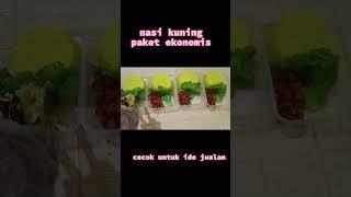 Nasi kuning paket ekonomis cocok untuk ide jumat berkah atau ide jualan