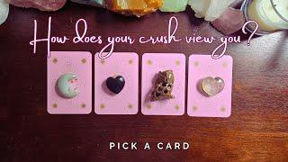 ..  How does your crush view you?  .. pick a card .. love tarot reading ..