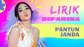 Pantun Janda  VIDEO LIRIK DIFARINA