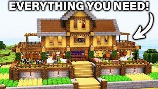 ️ Minecraft  ULTIMATE Survival House   Build Tutorial for Survival 