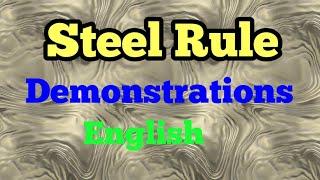 STEEL RULE IN ENGLISH DEMONSTRATION