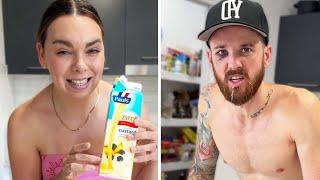 Custard Prank on Boyfriend 