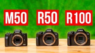 Canon R50 vs R100 vs M50  Make The Right Choice.