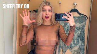 Try On Haul See-through Clothes and Fully Transparent Women Lingerie  Very revealing