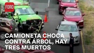 Accidente deja tres muertos en Paseo Tollocan en Metepec Edomex - Las Noticias
