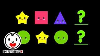 Learn Patterns  Shapes #1  Simple learning video for toddlers children kids