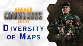 Commandos Origins  Diversity of Maps Trailer DE