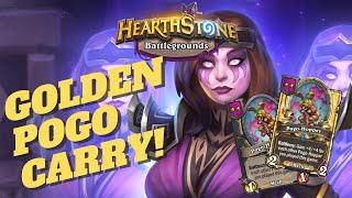 INSANE GOLDEN POGO VALUE  Hearthstone Battlegrounds