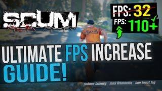  SCUM Dramatically increase performance  FPS with any setup BOOST FPS