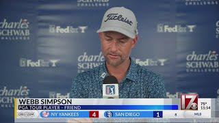 Golfer Webb Simpson talks about friend Grayson Murray who died