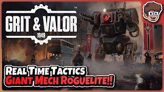 New Giant Mech Real Time Tactics Roguelite  Lets Try Grit & Valor 1949