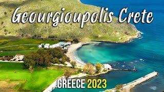 Georgioupolis Crete an overview from above Greece 2023