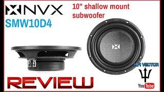 NVX shallow mount subwoofer SMW10D4 10 car audio sub