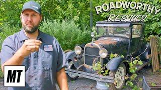 This 1928 Ford Model A Hasnt Run in Over 60 Years  Roadworthy Rescues