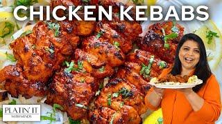 Easy HOMEMADE Chicken Tikka Kebabs  Tandoori Chicken Tikka Kebabs