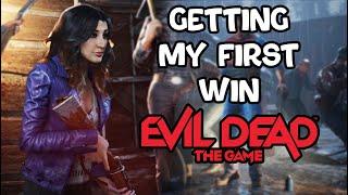 GETTING MY FIRST SURVIVOR WIN - Evil Dead The Game  4v1 Asymmetrical