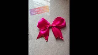 Diy Bow in Satin Ribbon  l Perfect BOW in seconds l Satin fabric Bow without sew