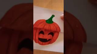 Happy Halloween Greeting Card  Pumpkin Surprise gift Card DIY  Halloween Karte - cute gift idea