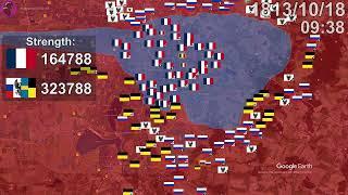 Battle of Leipzig in 1 minute using Google Earth