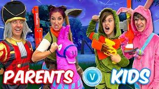 PARENTS vs KIDS Fortnite Nerf Battle Royale In Real Life FUNhouse Family