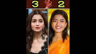 Alia Bhatt vs Rashmika mandana full comparison video#aliabhatt #rashmikamandanna #animal #movie