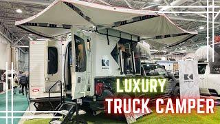 NEW 2023 LUXURY Truck Camper Top Fiberglass Overland Camper - Bunkcamp