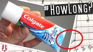 How Long Does A Tube Of Toothpaste Last? Lets Measure Toothpaste Tube Duration #science #funfacts