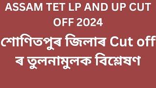 Mega Cutoff LP&UP Sonitpur District Assam Tet Recruitment 2024 Assam TET LP UP