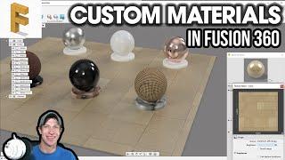Importing CUSTOM MATERIALS in Fusion 360