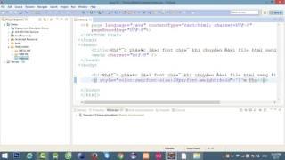 Khắc phục lỗi font chữ khi chuyển đổi file từ html sang file jsp trong JAVA