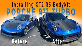 PORSCHE TURBO  GT2RS CONVERSION INCREDIBLE CAR BUILD TRANSFORMATION