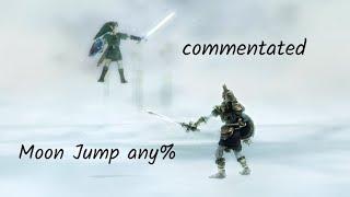 Commentated Twilight Princess Moon Jump Any% speedrun