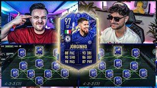 FIFA 22 TOTY JORGINHO STRIKER Squad Builder BATTLE ⭐️ SBB vs EliasN97 