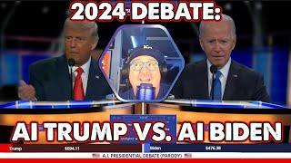 HILARIOUS Ai 2024 Presidential Debate on Twitch.  Ai Trump vs. Ai Biden