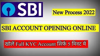 SBI ONLINE ACCOUNT OPENING 2022   How to Open SBI Saving Account Online