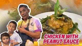 CHICKEN WITH PEANUT SAUCE  EASY WAY OF COOKING by CHEF BOY LOGRO and MAMAT