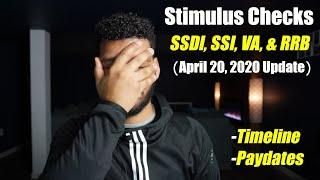 IRS Stimulus Checks 4-20-2020 Update  SSDI SSI RRB & VA Beneficiaries  Timeline & Pay-dates