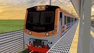 OpenBVE KRL KFW i9000 berangkat Stasiun Depok