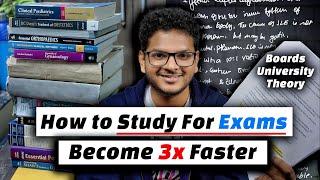 Study For Exams in Less Time  Boards Proff  & Theory  Anuj Pachhel