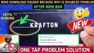 Bgmi Download Paused Because Wifi Is Disabled Problem 2024  Bgmi Obb Service is Running Problem